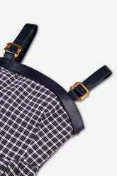 Checked Belted Maxi Dress