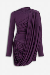 Draped Detail Mini Dress