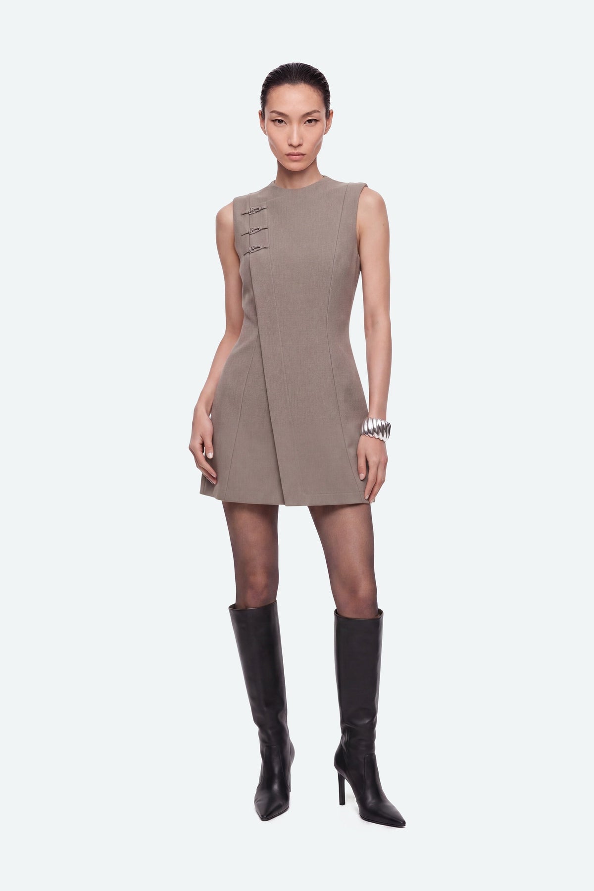 Wrap Detail Mini Dress