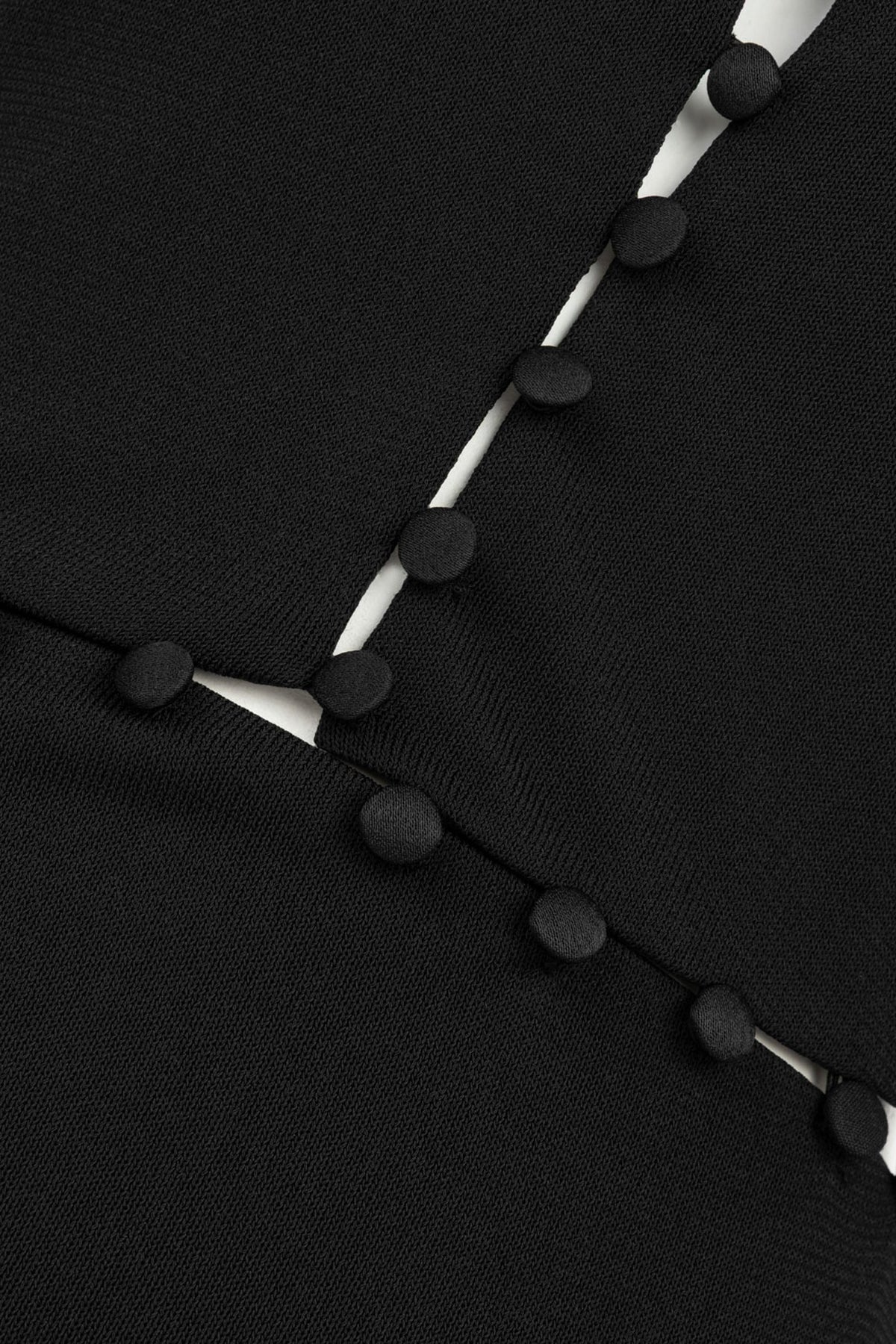 Button Detail Stand Collar Maxi Dress