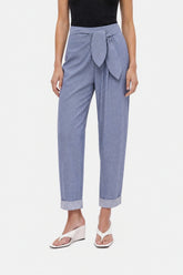 Tie Detail Pleated Trousers