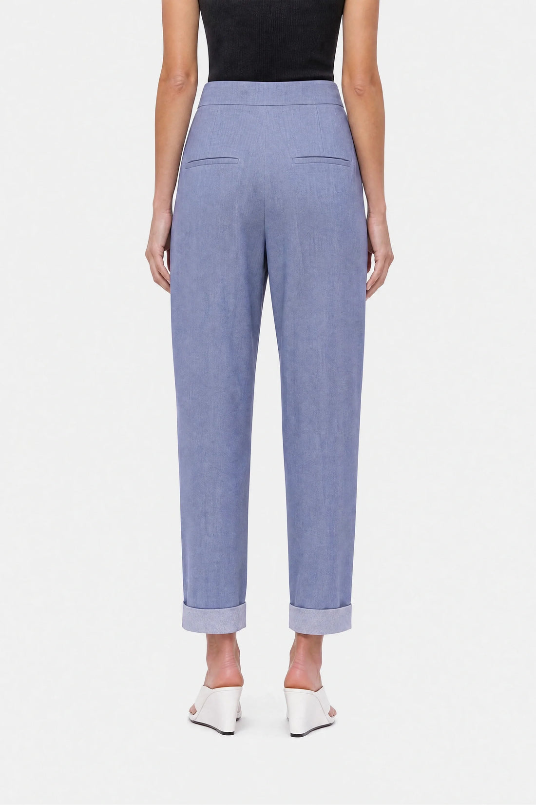 Tie Detail Pleated Trousers