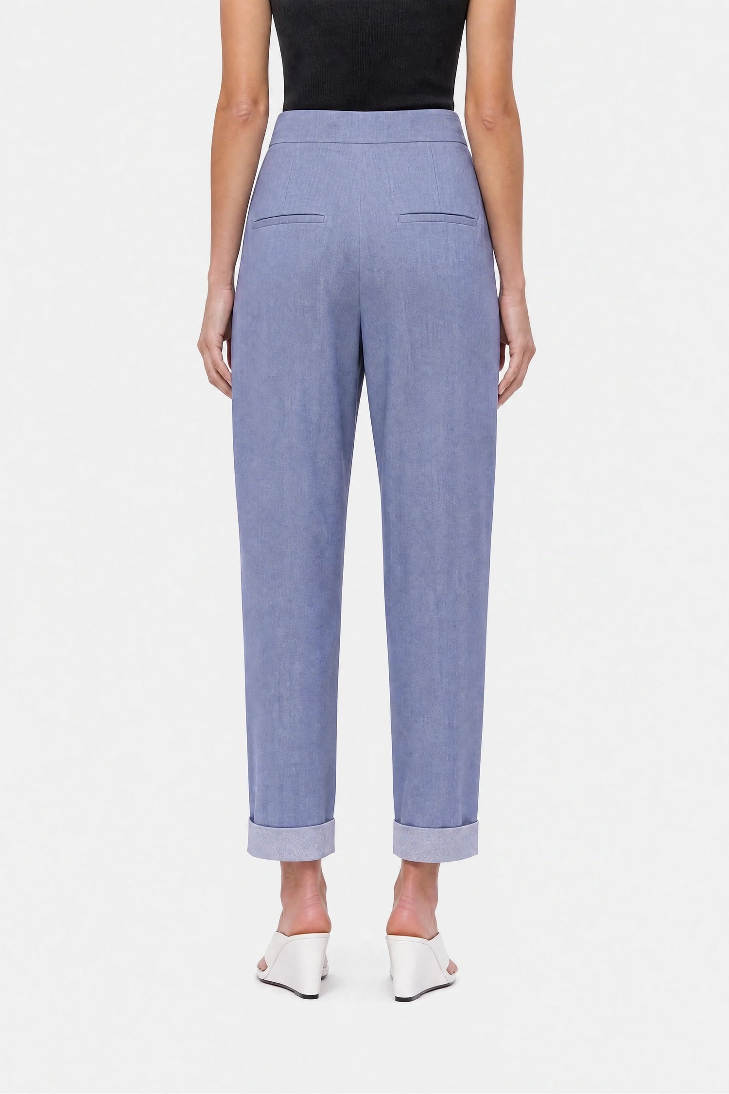 Tie Detail Pleated Trousers