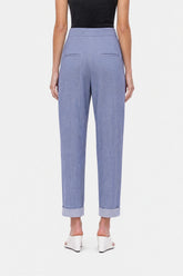 Tie Detail Pleated Trousers