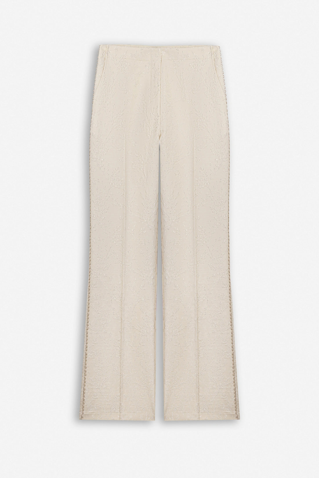 Textured Mid Rise Trousers