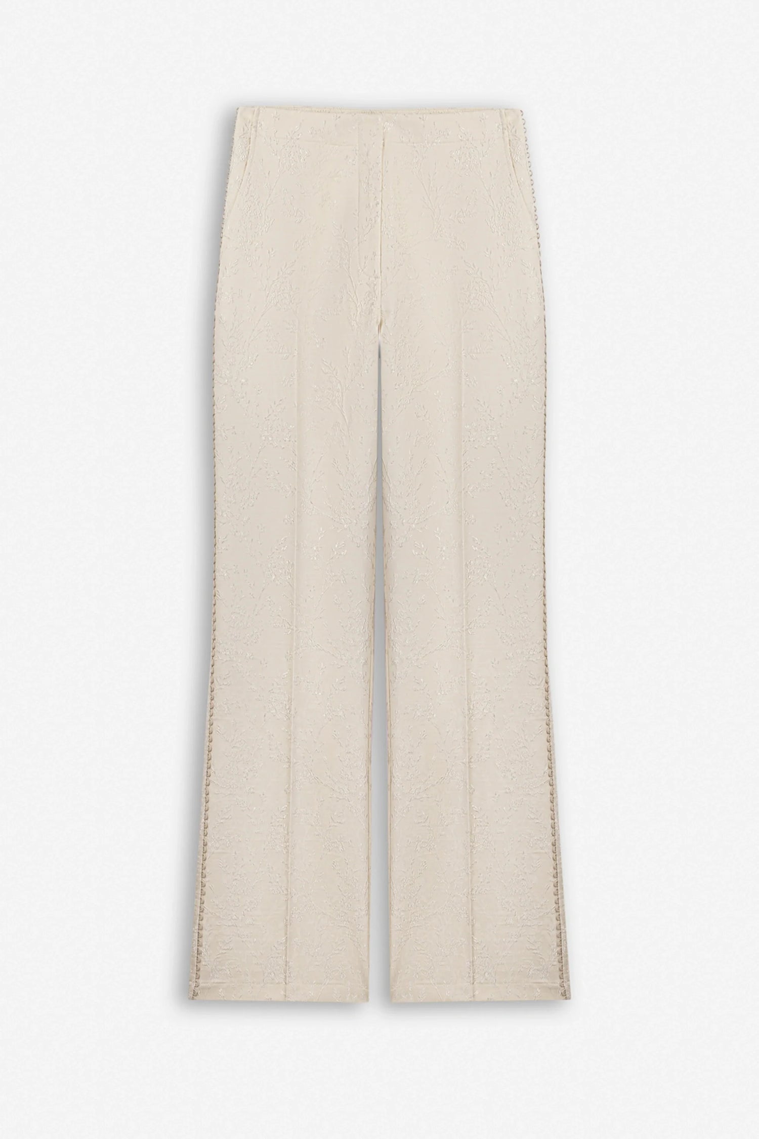 Textured Mid Rise Trousers