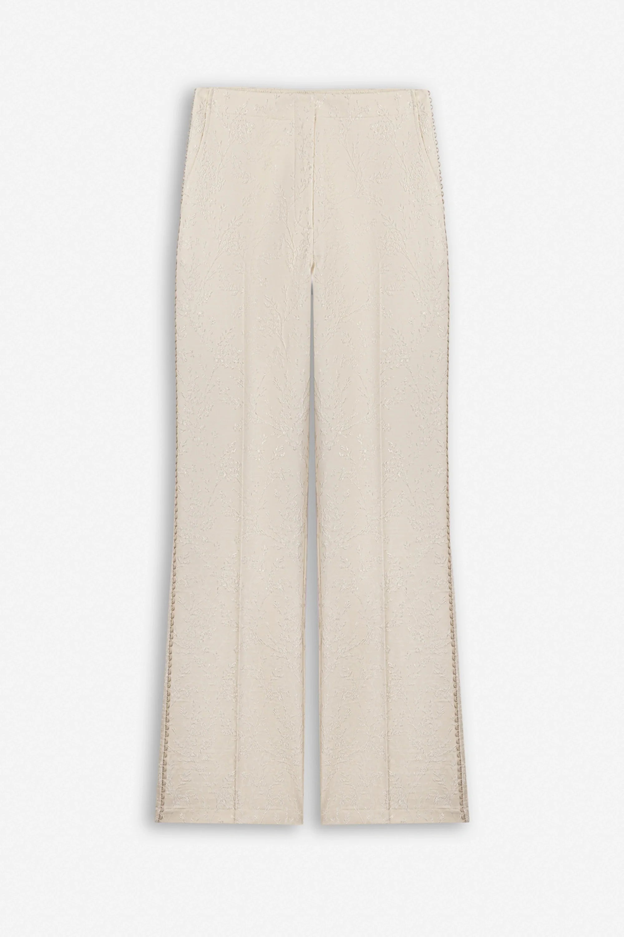 Textured Mid Rise Trousers