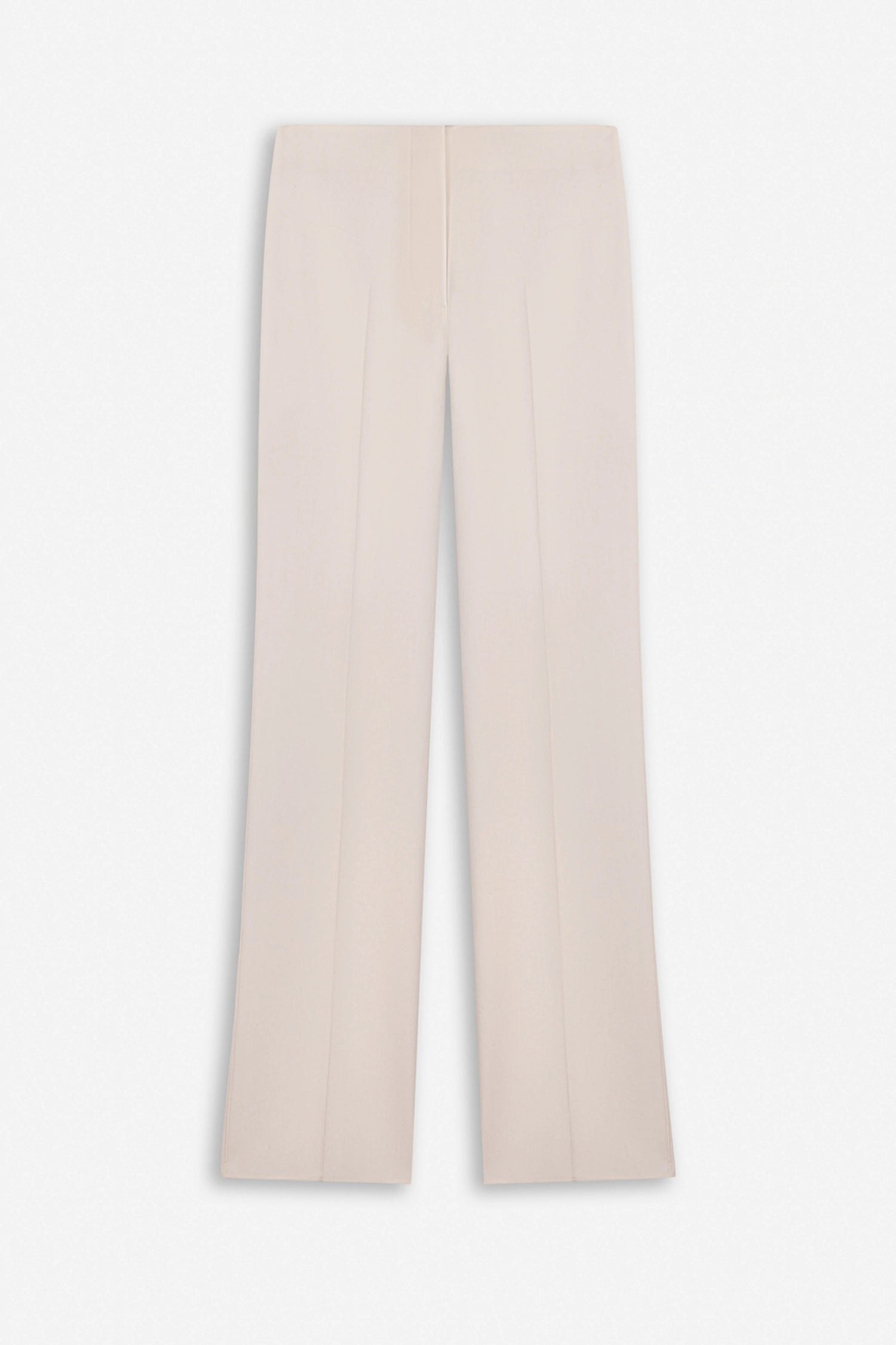 High-Waist Slit-Hem Trousers