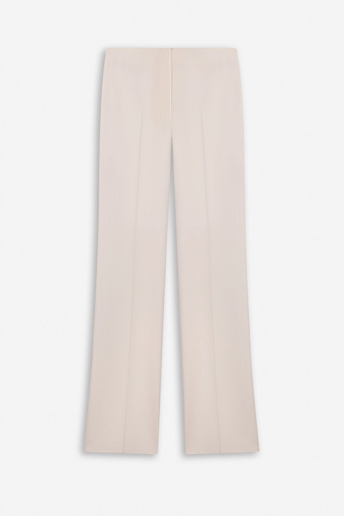 High-Waist Slit-Hem Trousers