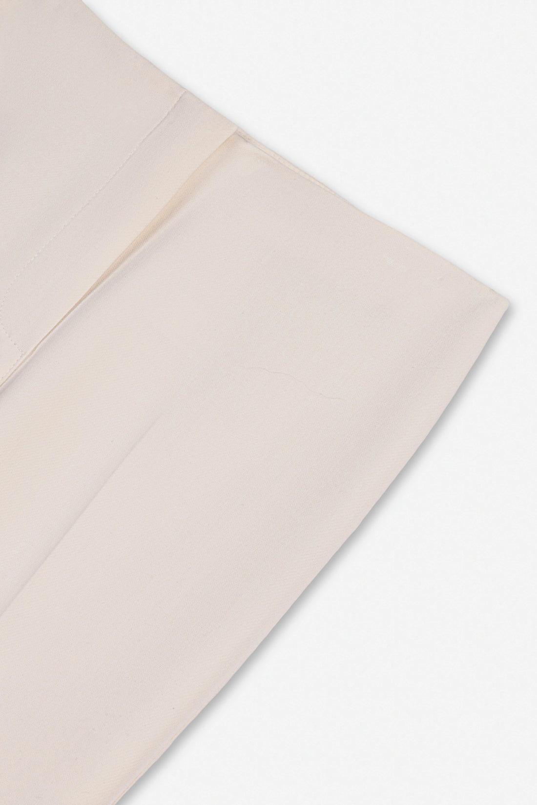 High-Waist Slit-Hem Trousers