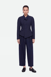 Double Pleat Belted Trousers