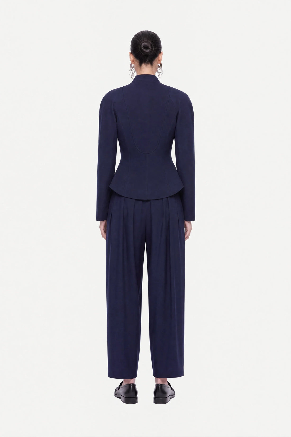 Double Pleat Belted Trousers