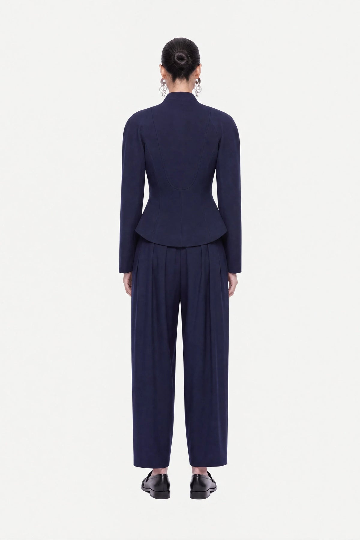 Double Pleat Belted Trousers