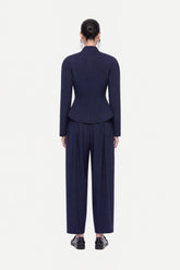 Double Pleat Belted Trousers