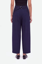 Double Pleat Belted Trousers