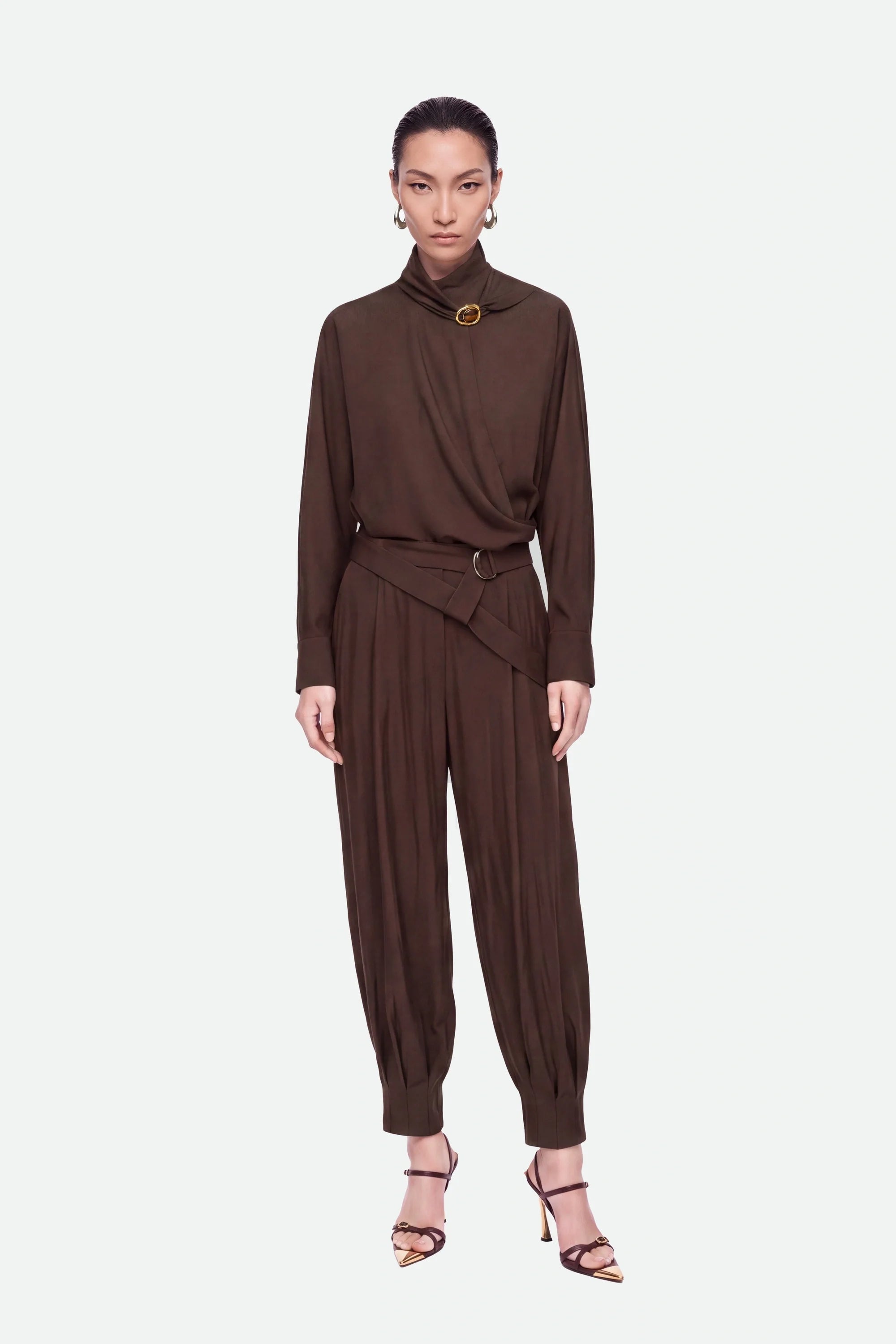 Belted Harem Trousers