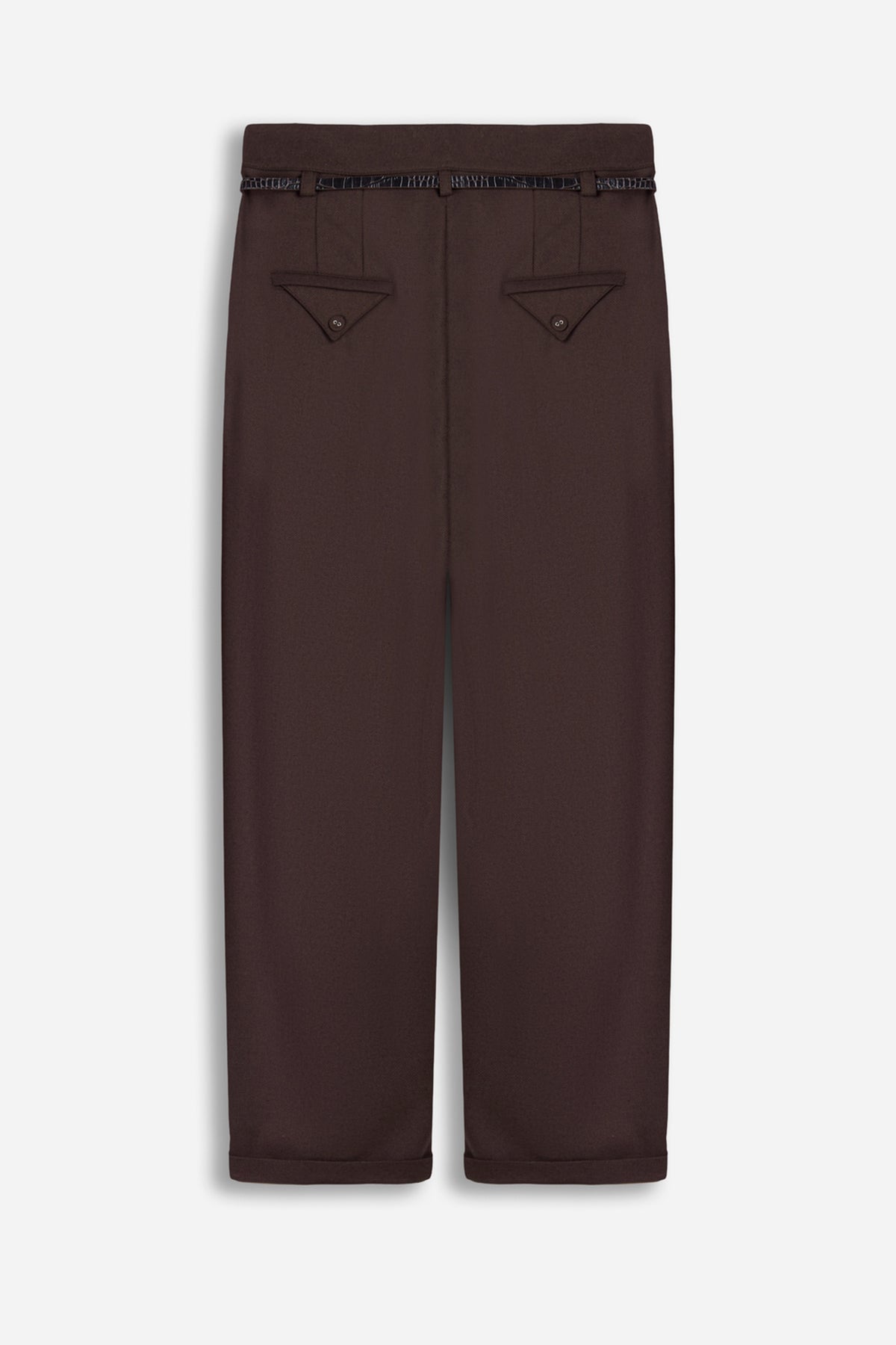 Mid Rise Pleated Trousers