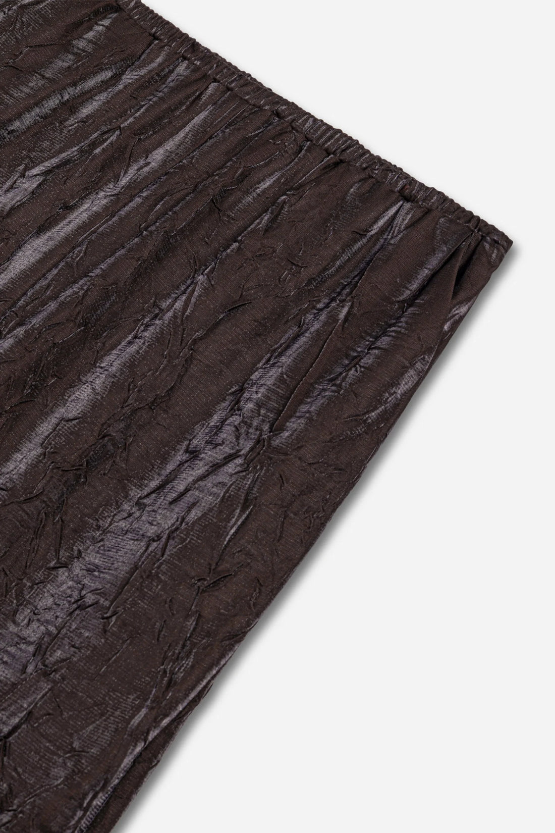 Crinkle Effect Wide Leg Trousers
