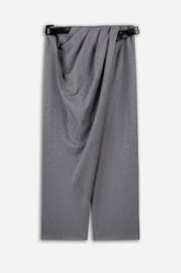 Asymmetric Pleat Detail Trousers