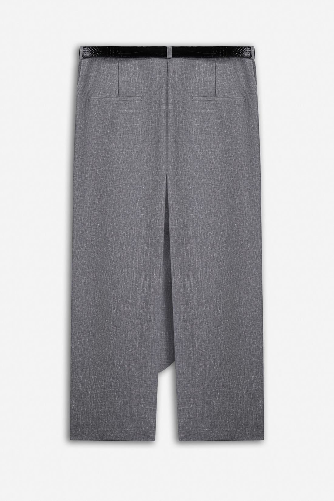 Asymmetric Pleat Detail Trousers