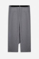 Asymmetric Pleat Detail Trousers