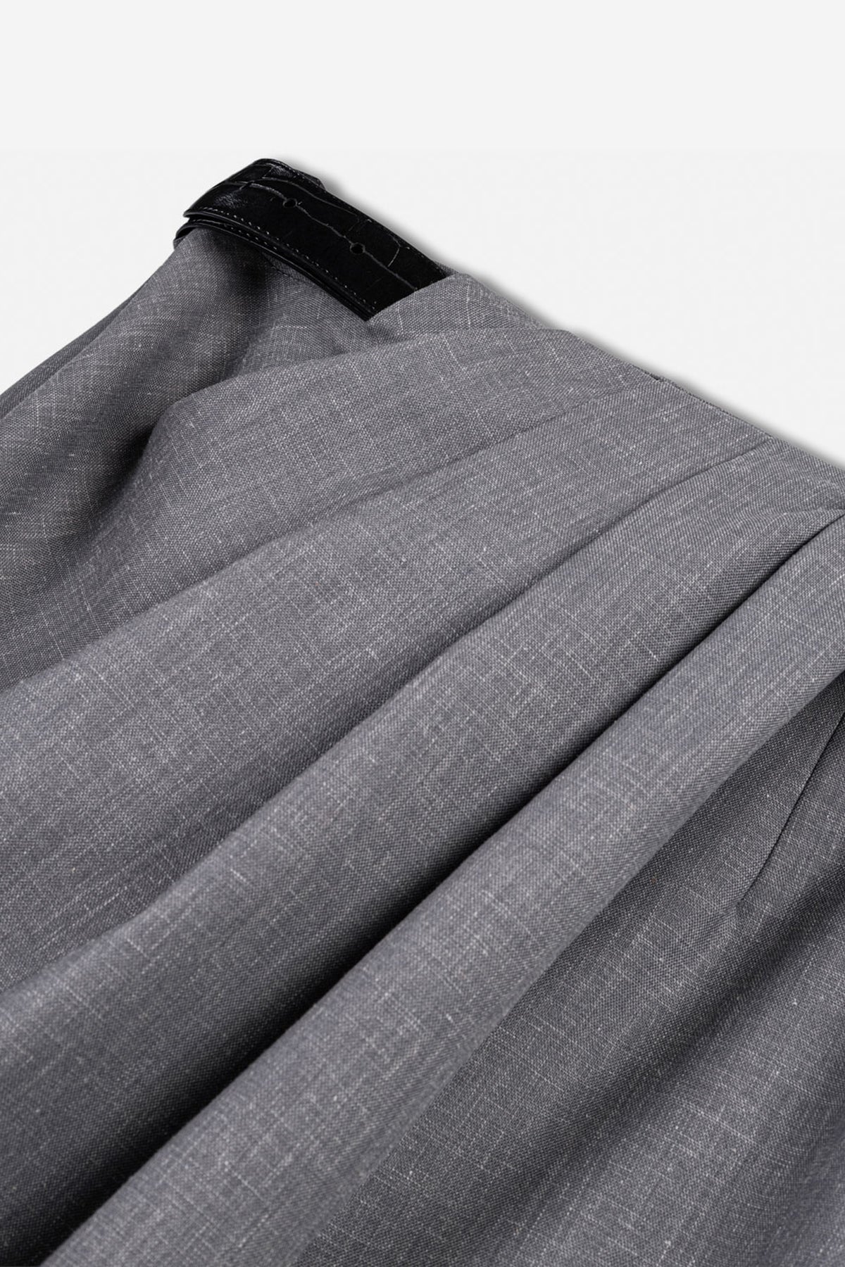 Asymmetric Pleat Detail Trousers