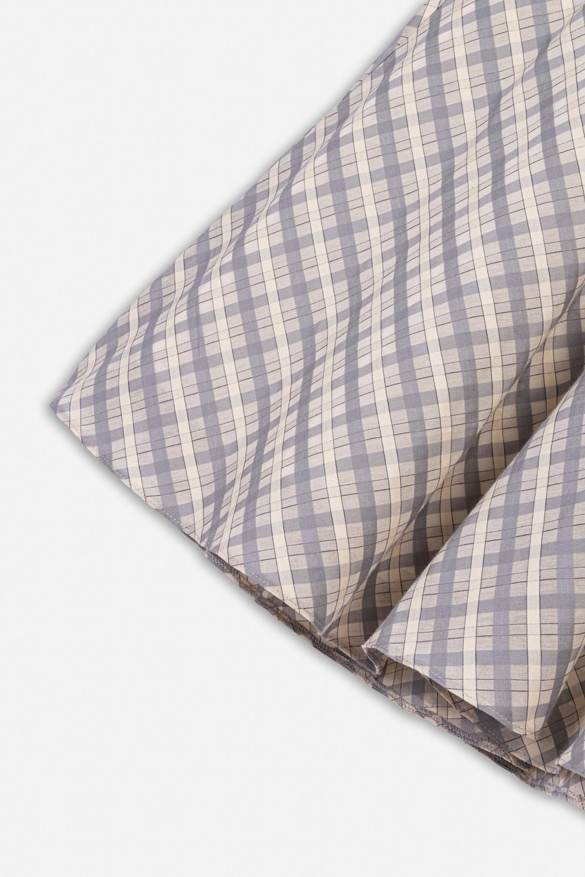 Checked Flared Midi Skirt