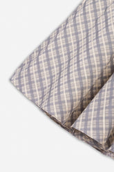 Checked Flared Midi Skirt