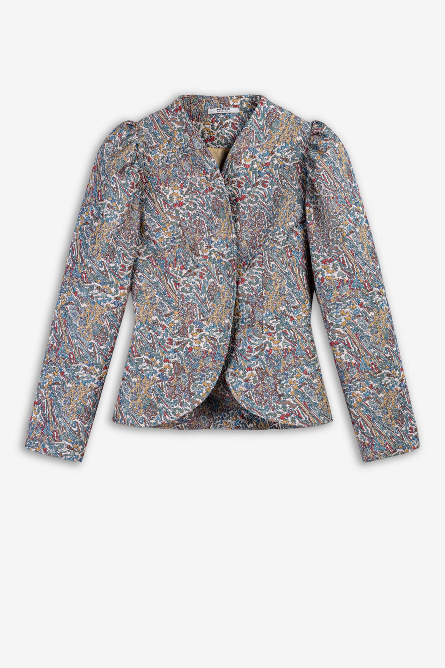Jacquard Stand Collar Jacket