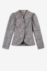 Jacquard Stand Collar Jacket