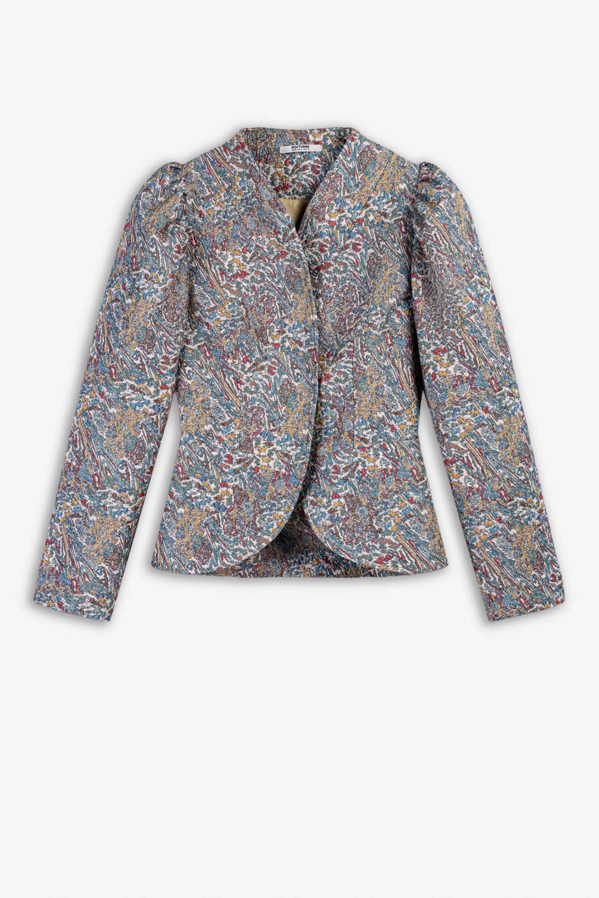 Jacquard Stand Collar Jacket