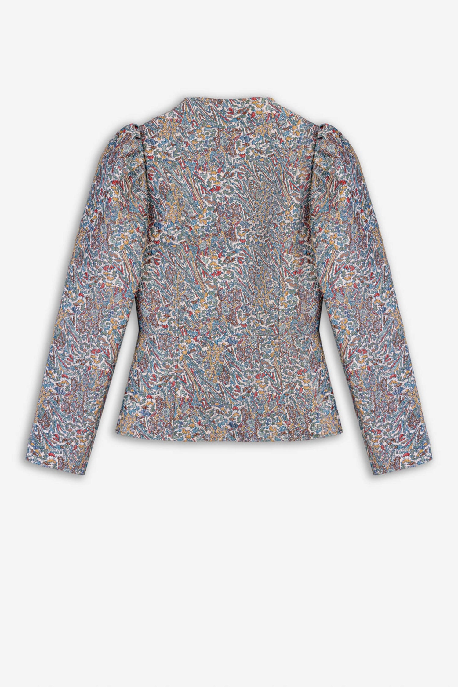 Jacquard Stand Collar Jacket