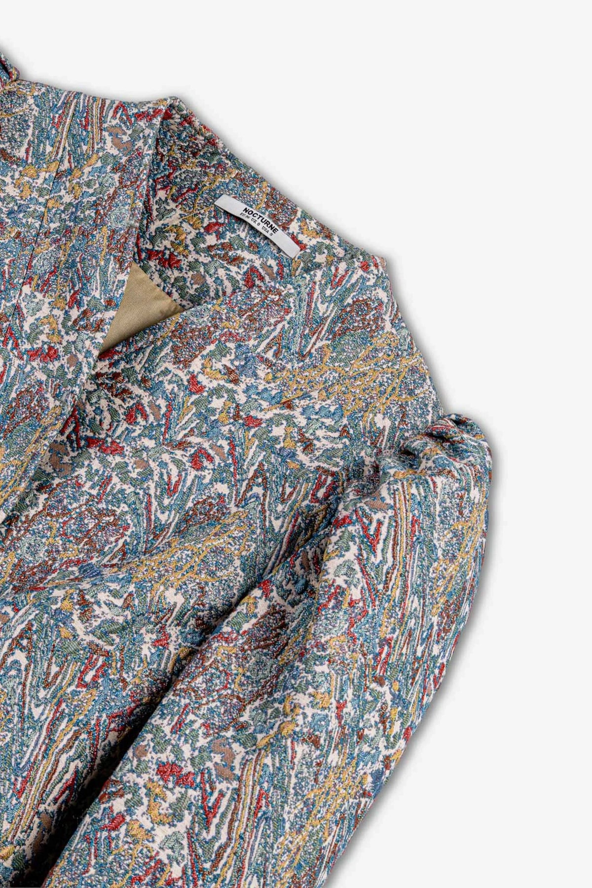 Jacquard Stand Collar Jacket