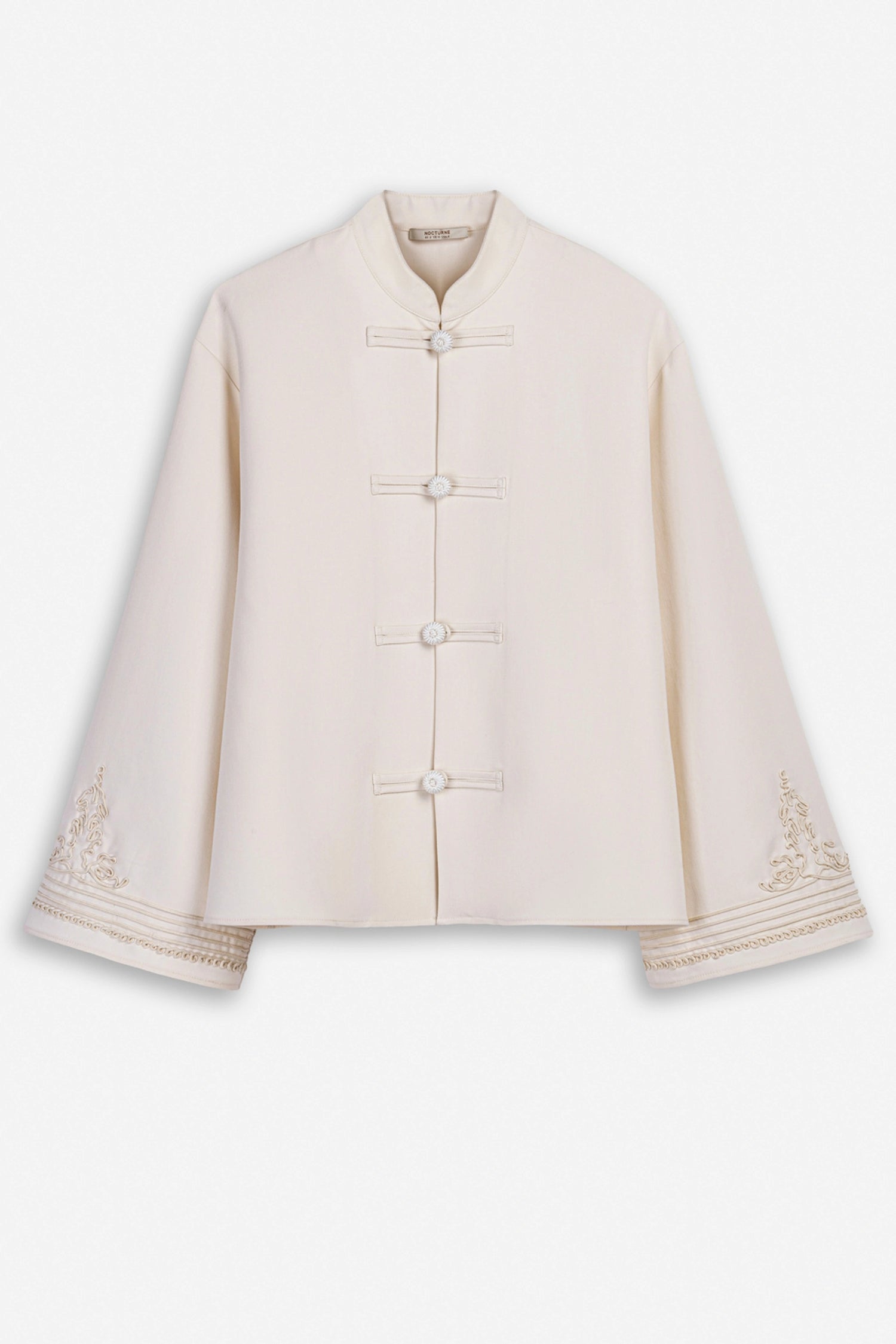 Embroidery Detail Oversized Jacket