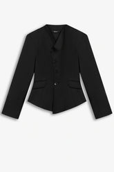 Asymmetric Collar Fitted Jacket