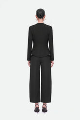 Asymmetric Collar Fitted Jacket