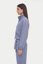 Zip Pocket Stand Collar Jacket