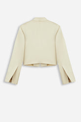 Embroidery Detail Cropped Jacket