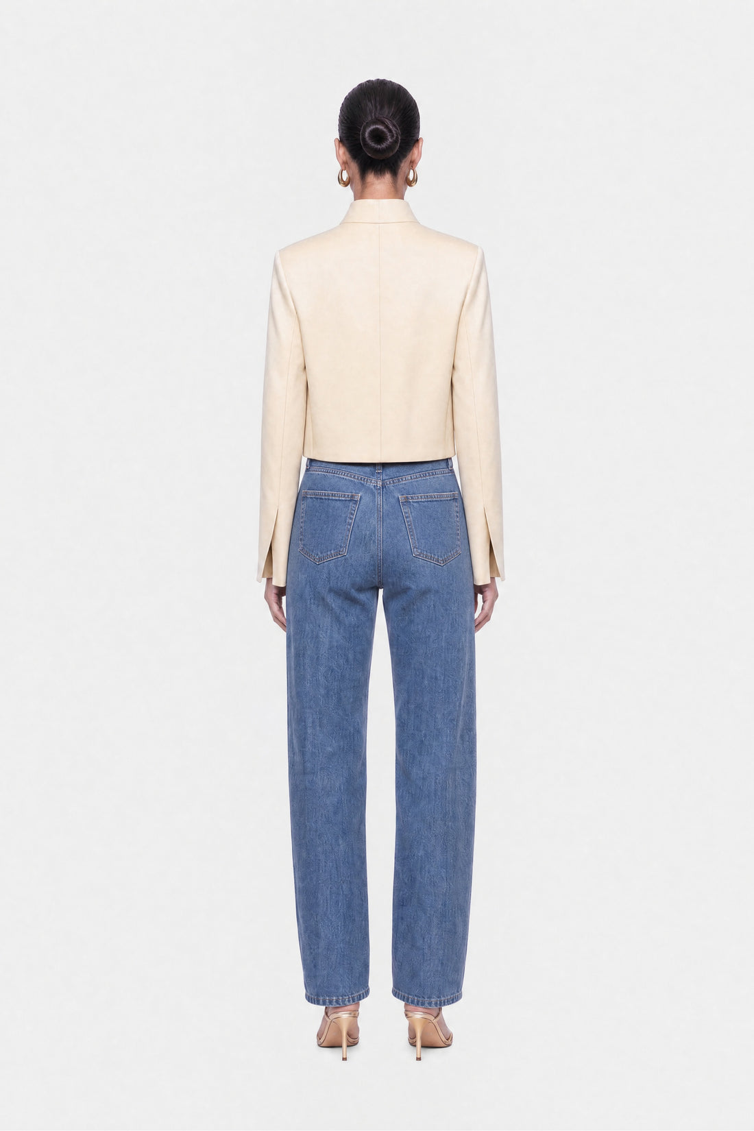 Embroidery Detail Cropped Jacket