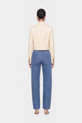 Embroidery Detail Cropped Jacket
