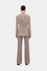 Asymmetric Double-Breasted Blazer