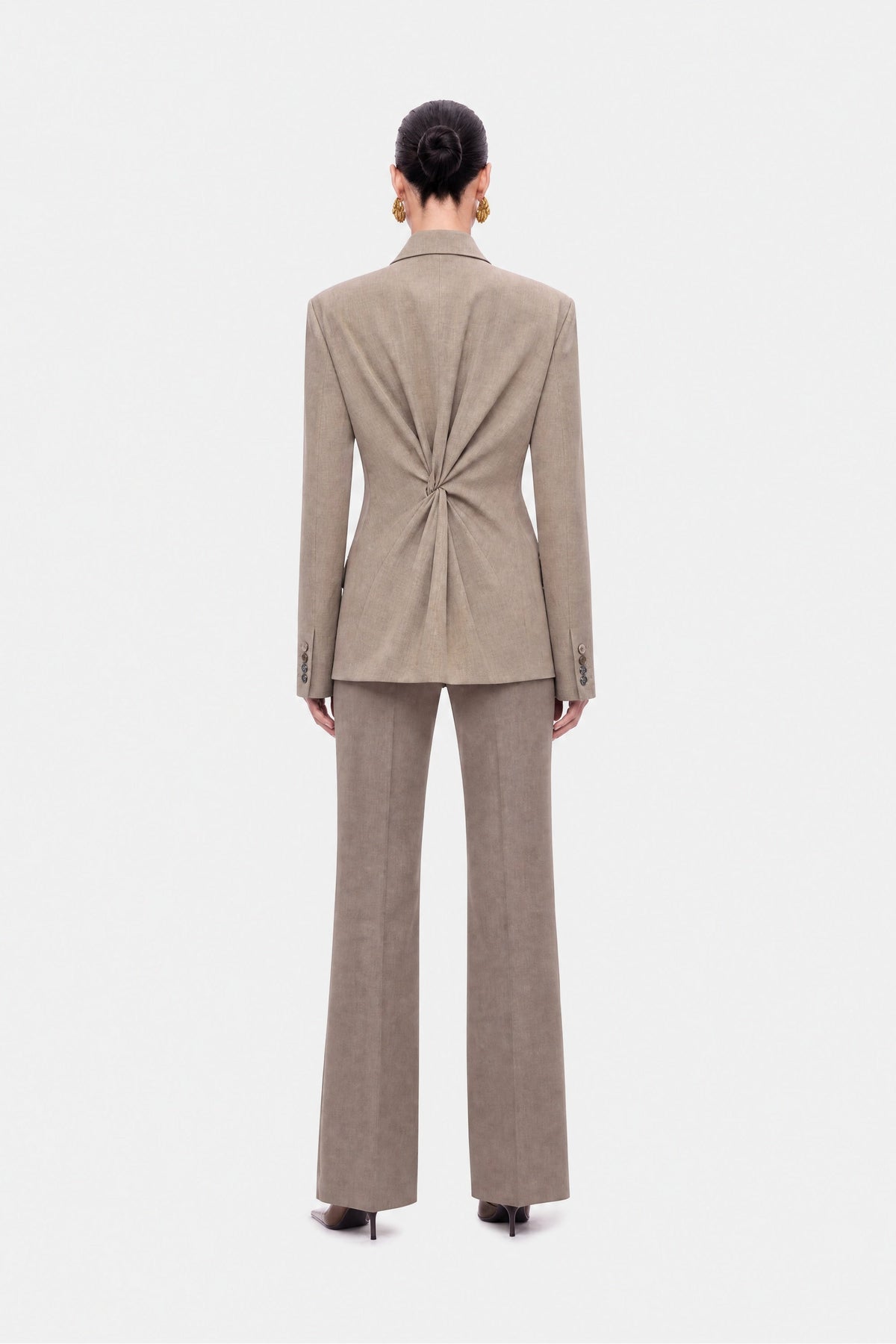 Asymmetric Double-Breasted Blazer