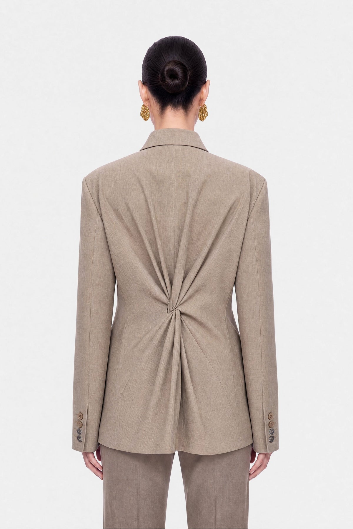 Asymmetric Double-Breasted Blazer