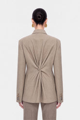Asymmetric Double-Breasted Blazer