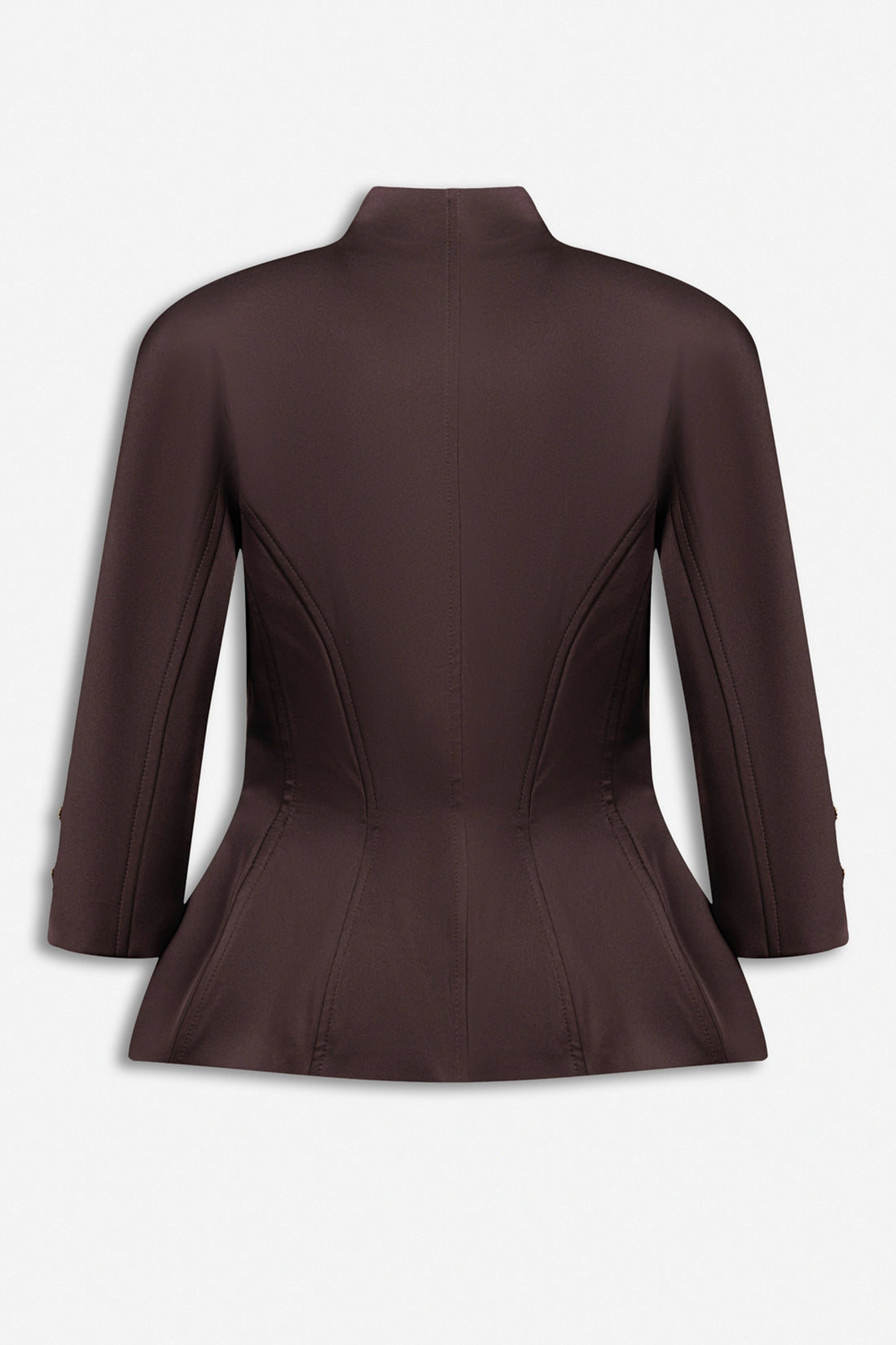 Boned Stand Collar Jacket