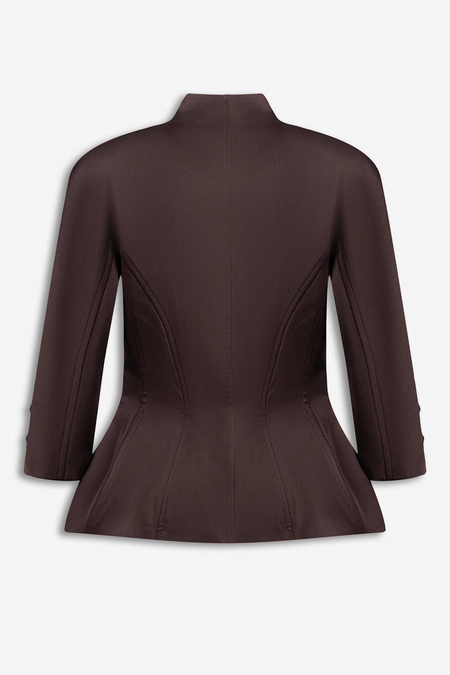 Boned Stand Collar Jacket