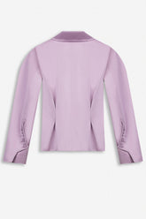 Double Breasted Folded Collar Jacket