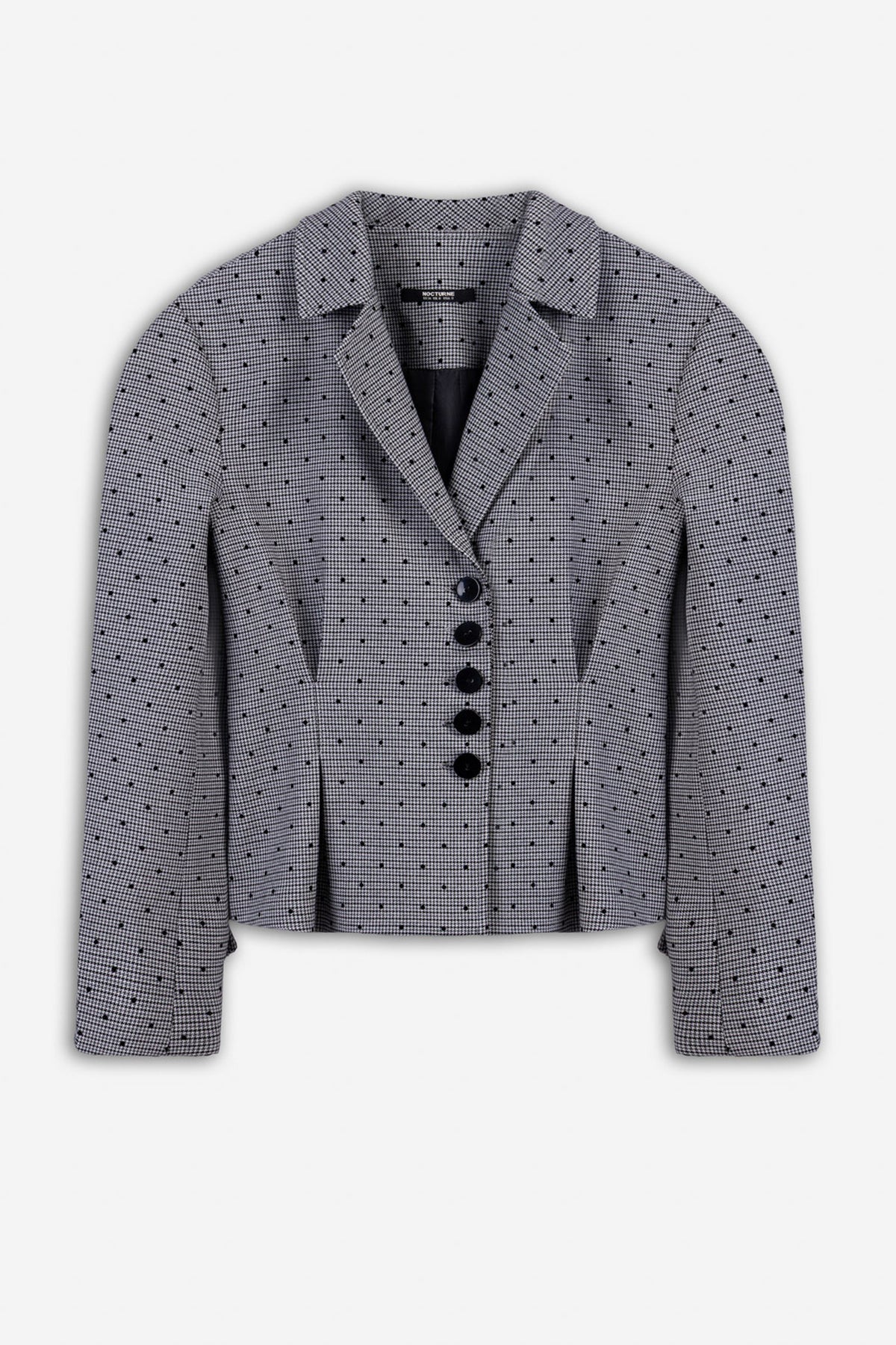 Dot Houndstooth Tailored Jacket