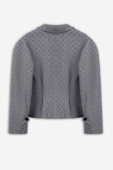 Dot Houndstooth Tailored Jacket