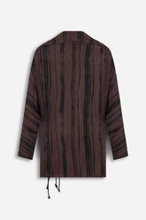 Printed Tie Wrap Jacket